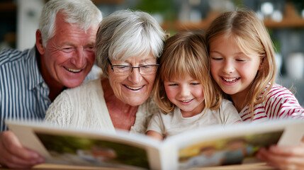 Grandparents with grandchildren